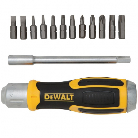 Scule si dispozitive de lucru - Surubelnita Cu Clichet + 12 Biti DeWalt DWHT69233-0