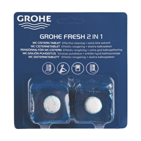 Obiecte sanitare - Tablete Grohe fresh, freshtabs, 2 x 50g, efect anti-calcar, anti-murdarie