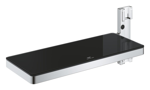 Accesorii baie - Tavita sistem de dus Grohe Aqua easyreach tray, pt sistemele de dus Grohe spa Aqua 100961, 100962, 100964, 101680, ajustabile, metal/sticla, crom