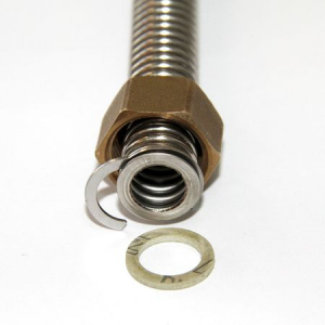 Set conectori teava inox DN16 3/4" pentru instalatii solare - inel siguranta, piulita, garnitura clingherit [1]