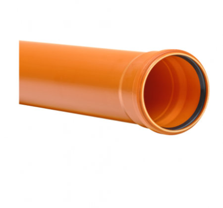 Tevi PVC - Teava PVC multistrat cu mufa si garnitura SN8 D400 L= 2.0 m, Tehno World