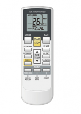 Echipamente de ventilatie si climatizare - Telecomanda Fujitsu fara fir cu IR pentru aparate de aer conditionat, model UTY-LNHY