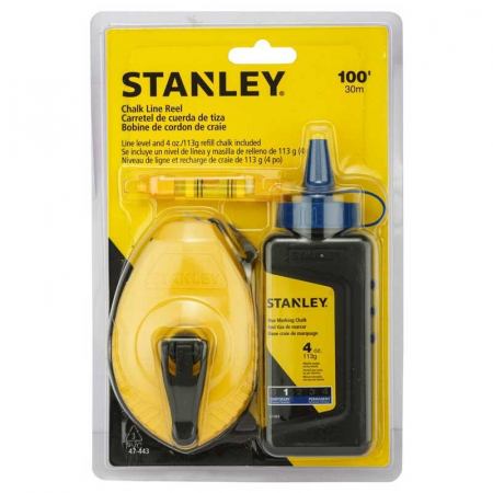 Instrumente de masura - Sfoara de trasat STANLEY 0-47-443 din plastic ABS 30m PowerWinder