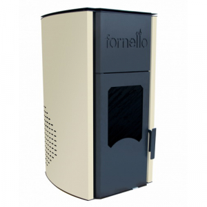 Termoseminee pe peleti/lemn - Termosemineu pe peleti Fornello, model Michelle 12 kw, tiraj fortat, automatizare, telecomanda, complet echipat pentru incalzire, aspirator cenusa cadou