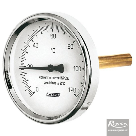 Manometre, presostate si termostate - Termometru imersabil l=45 G1/2, racord axial, 0-120°C, d=63mm