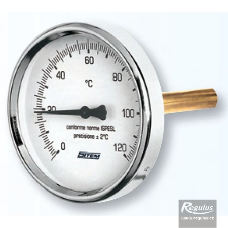 Manometre, presostate si termostate - Termometru imersabil l=150 G1/2, racord axial, 0-120grC, d=63mm