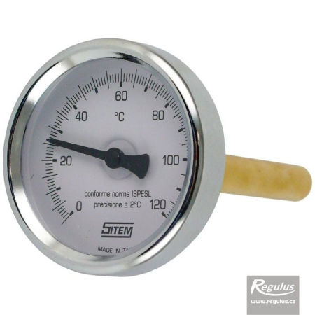 Manometre, presostate si termostate - Termometru imersabil l=100 G1/2, racord axial, 0-120grC, d=63mm