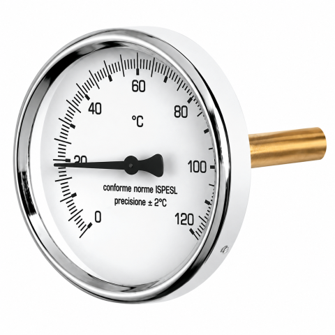 Manometre, presostate si termostate - Termometru imersabil l=150 G1/2, racord axial, 0-120grC, d=63mm