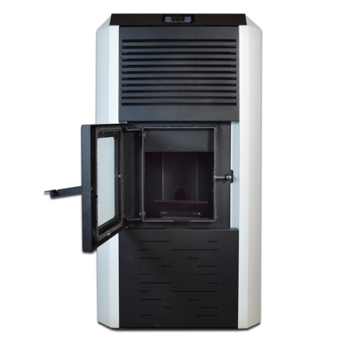 Termosemineu pe peleti Termax Kamin ECO 30 kW alb, buncar 55 kg [7]