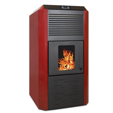 Incalzire - Termosemineu cu peleti Termax Kamin ECO 30 kW bordo pentru 220 mp