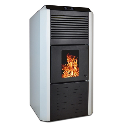 Termosemineu pe peleti Termax Kamin ECO 30 kW alb, buncar 55 kg [8]
