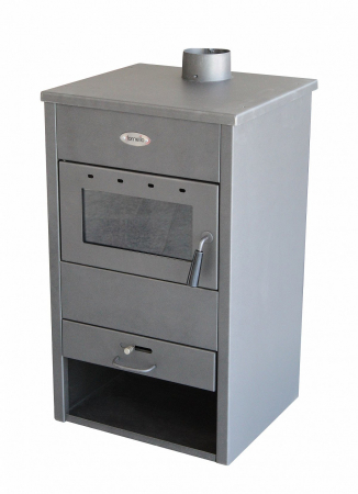 Termoseminee pe peleti/lemn - Termosemineu pe lemn, brichete si carbune Fornello model B2E 14 kW, cu manta de apa