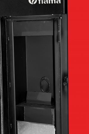Termosemineu pe peleti Fiama Red 25 kw, complet echipat pentru incalzire, automatizare, telecomanda, buncar peleti 30 kg, tiraj fortat [4]