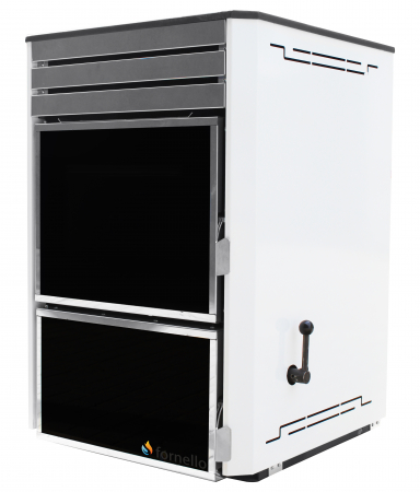 Termoseminee pe peleti/lemn - Termosemineu pe lemn, carbune si bricheti, Fornello, model Dila Eco 29 kW, pompa circulare Grundfos, termometru, termostat, regulator tiraj, gratar ardere fonta, curatare facila gratar ardere