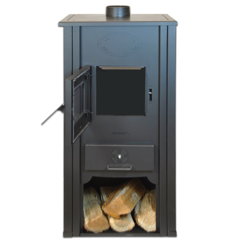 Semineu cu apa pe lemne Termax Thermis bej 24,43 kW pentru 155 mp [5]