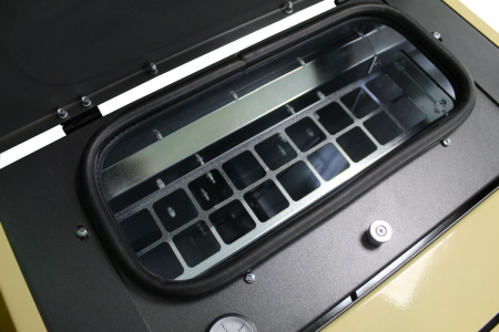 Termosemineu pe peleti Fornello, model Primo Truva Pellet 25 kw, crem, sistem de curatare mecanica creuzet [6]