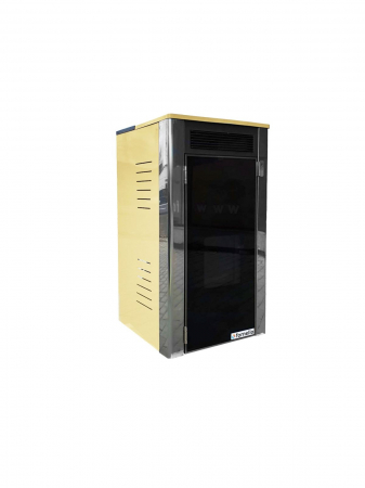 Termosemineu pe peleti Fornello, model Primo Truva Pellet 25 kw, crem, sistem de curatare mecanica creuzet [1]