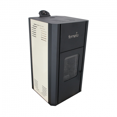 Termoseminee pe peleti/lemn - Termosemineu pe peleti, 25 kW, crem, Fornello Primo Pellet