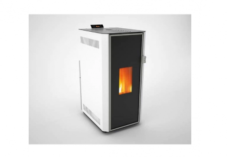 Termosemineu pe peleti Fornello, model Lidya 25 kW, pompa Grundfos, vas expansiune, telecomanda, arzator inox [4]