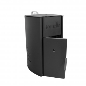 TCazan pe peleti Fornello model Royal B 30 kw, negru, tiraj fortat, pompa circulatie, vas expansiune, automatizare [1]