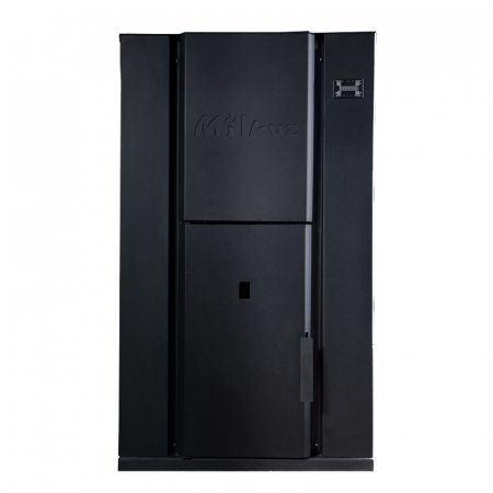 Termoseminee pe peleti/lemn - Termosemineu pe peleti Sontec Plus 40 kw, usa cu geam, programator saptamanal, senzor gaze arse, gama de culori visiniu, crem, negru