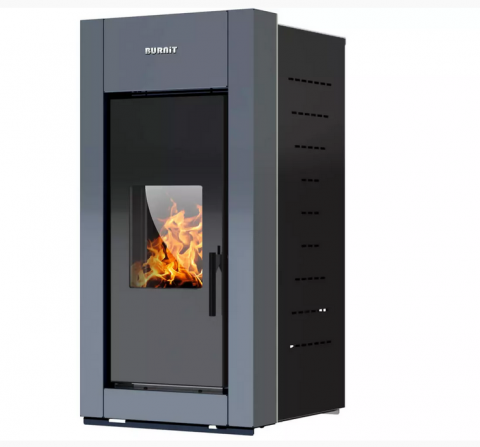 Termoseminee pe peleti/lemn - Termosemineu pe peleti Burnit, gri antracit, model Trend Novation 20 kw