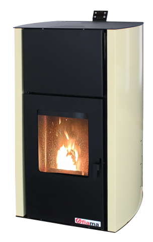 Termoseminee pe peleti/lemn - Termosemineu pe peleti Fiama Confort 30 kW, cu pompa, vas expansiune, automatizare, buncar 35 kg