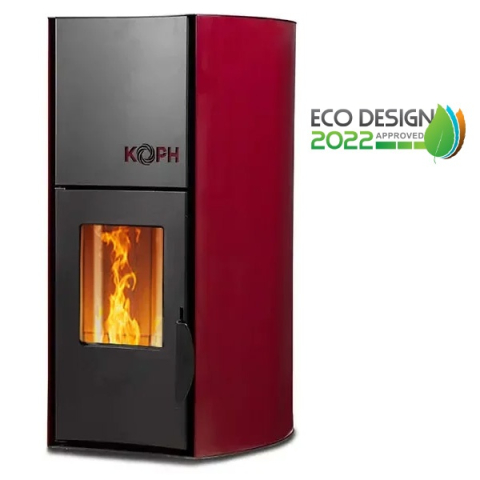 Termosemineu pe peleti KOPH PM 12 kW, 80 mp, buncar peleti 12 kg, diametru cos fum ⌀80 mm, pompa recirculare si vas expansiune incorporate, Bordo [5]