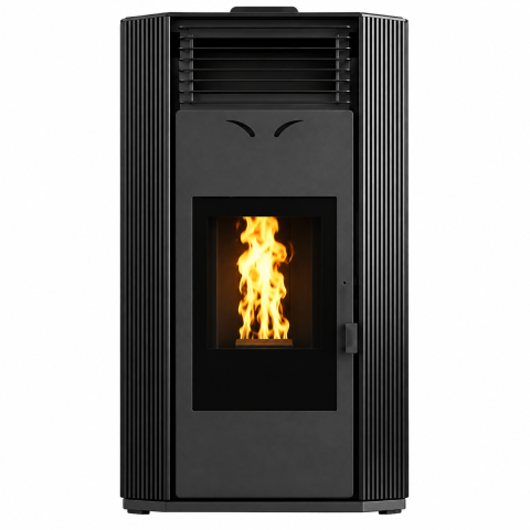 Termoseminee si sobe pe peleti - Termosemineu pe peleti Sontec gama Elegant 30 kw complet echipat