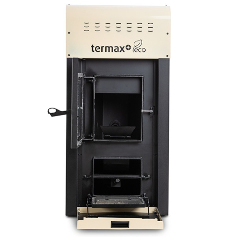 Termosemineu cu peleti Termax Kamin ECO 25 kW crem pentru calorifere [6]