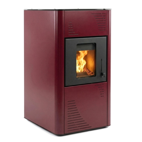 Incalzire - Termosemineu pe peleti Termax Kamin PM 15 kW bordo pentru 120 mp