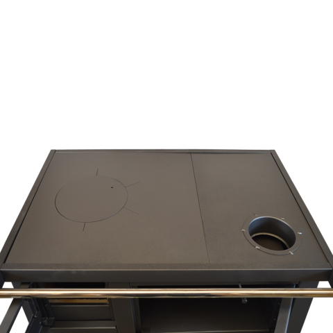 Termosoba lemne cu manta de apa si cuptor Termax Voinic neagra 12,05 kW [5]