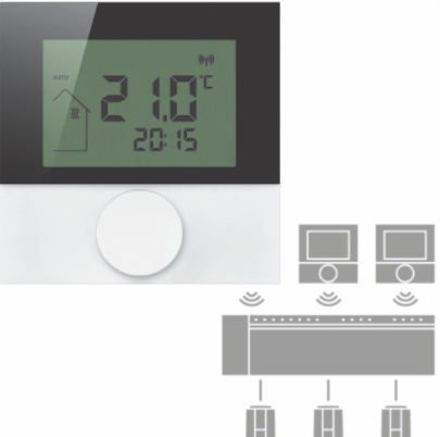 Automatizari si termostate incalzire in pardoseala - TERMOSTAT AMBIANTA WIRELESS - VALROM GAMA PexKIT