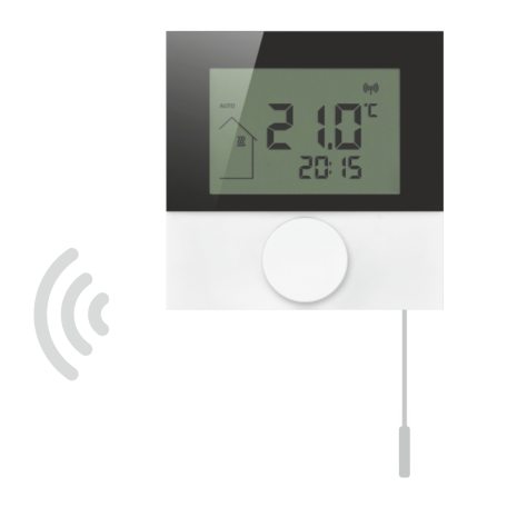 Incalzire in pardoseala - TERMOSTAT AMBIANTA WIRELESS CU SENZOR SAPA TIP BULB AFISAJ LCD - VALROM GAMA PexKIT