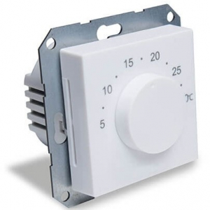 Automatizari si termostate incalzire in pardoseala - Termostat ambiental pentru incalzirea in pardoseala, cu buton rotativ, 230V, incastrabil in rame de aparataj, Salus BTR230