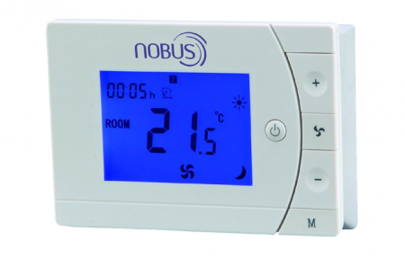 Accesorii echipamente de ventilatie si climatizare - Termostat programabil Nobus cu LCD pentru ventiloconvectoare, model FC-02
