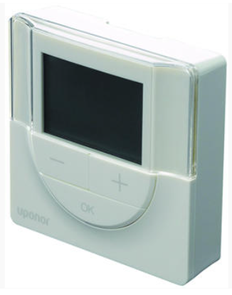 Echipamente de incalzire si producere ACM - Termostat programabil + RH T-148 alb (RAL9016), Uponor Smatrix Base