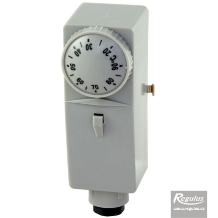 Termostate aplicatii industriale - Termostat de contact ajustabil, carcasat, 10-90°C, pastă conducție, Regulus BB1-1000