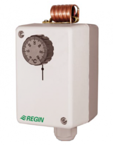 Echipamente pentru incalzire industriala - Termostat industrial cu montare pe perete, 0/60ºC, histerezis 1K, rozeta de reglare sub capac
