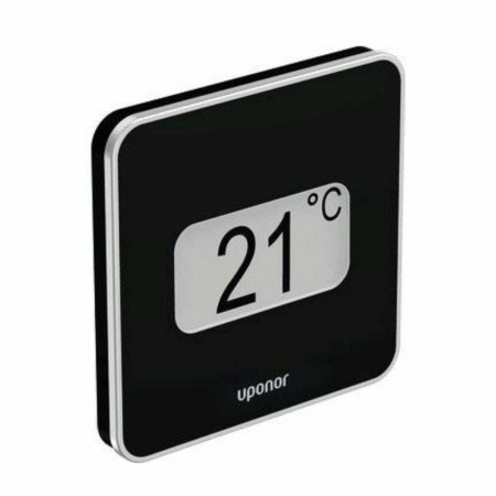 Echipamente de incalzire si producere ACM - Termostat digital + RH T-149 BUS, negru, Uponor Smatrix Base Style