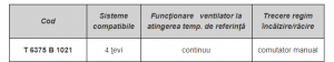 Termostat electromecanic pentru ventilo-convectori 4 ţevi, comutare manuală încălzire/răcire, Honeywell [1]