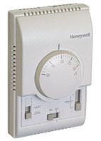 Termostate pentru ventilo-convectori - Termostat electromecanic pentru ventilo-convectori 2 ţevi, comutare manuală încălzire/răcire, Honeywell