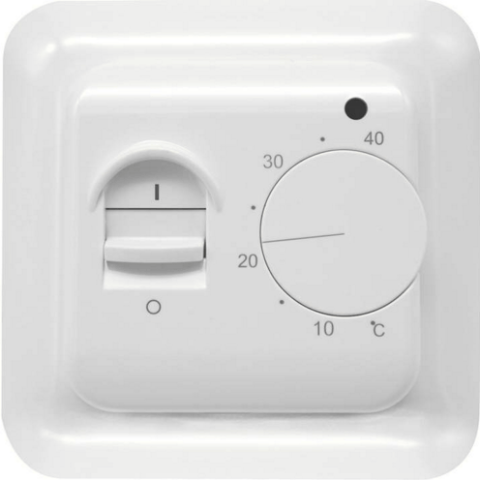 Incalzire electrica prin pardoseala - Termostat manual Grand Meyer MST-1 16 A alb