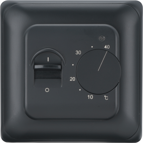 Incalzire electrica prin pardoseala - Termostat manual Grand Meyer MST-10 16 A negru