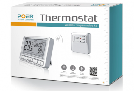 Termostat inteligent POER Smart cu control vocal, receptor si gateway [2]