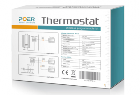 Termostat inteligent POER Smart cu control vocal, receptor si gateway [3]