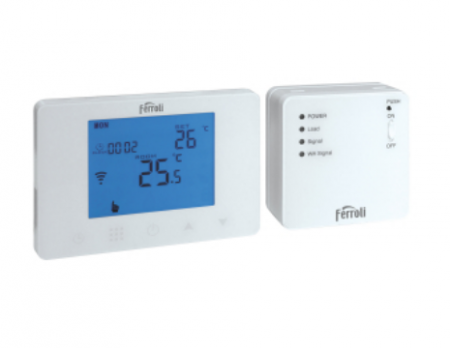 Termostate de ambient - Termostat inteligent programabil fara fir, Ferroli FER 309