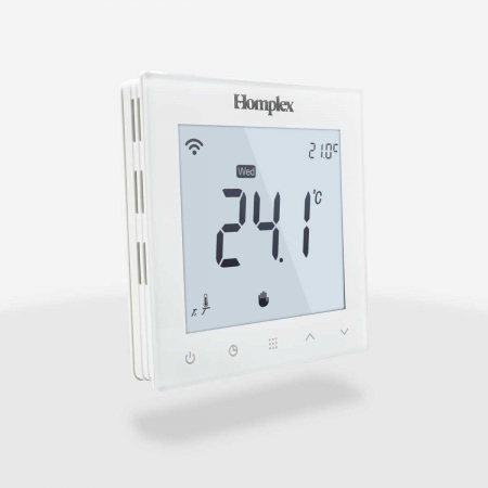 Automatizari si termostate incalzire in pardoseala - Termostat programabil inteligent pentru incalzire in pardoseala, alb, Homplex 922 Wi-Fi