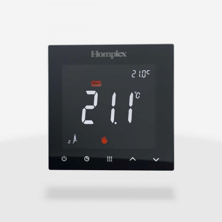 Termostat programabil inteligent pentru incalzire in pardoseala, negru, Homplex 922 Wi-Fi [1]
