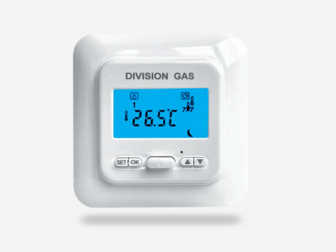Echipamente de incalzire si producere ACM - Termostat programabil cu fir pentru incalzirea electrica in pardoseala, Homplex model Division Gas T38